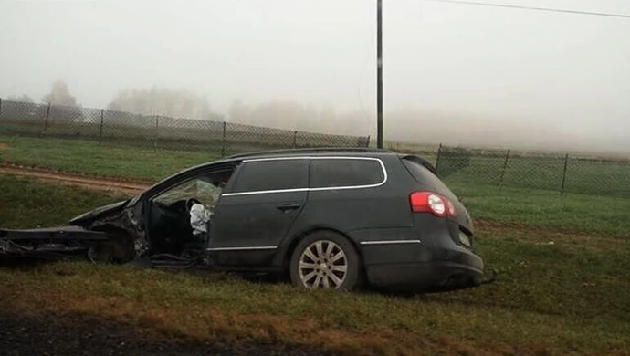 Kolizja w Srocku. "Wahadło" na DK 91