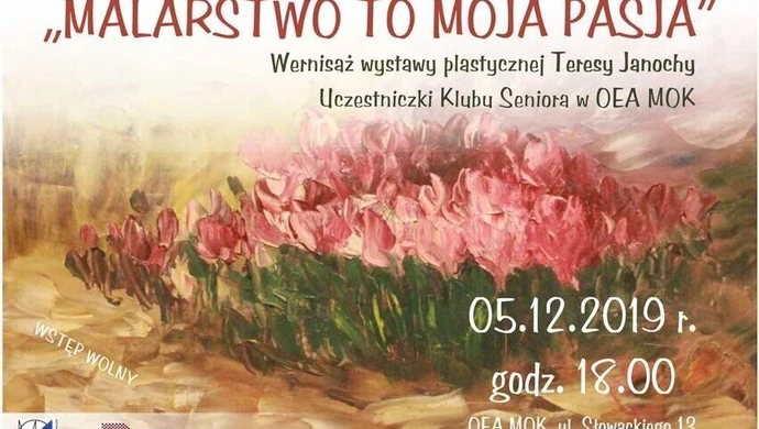 Wernisaż wystawy plastycznej Klubu Seniora