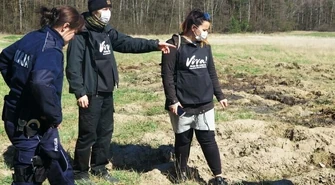 Szczątki zwierząt na polach pod Piotrkowem 