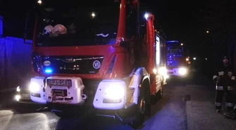 Pożar przy Targowej w Sulejowie 