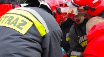 Pożar w Gospodarstwie &#8222;Kardynał&#8221; w Grobli