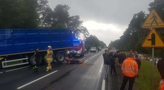 Wypadek w Sulejowie.  "Dwunastka " znów była zablokowana (AKTUALIZACJA)