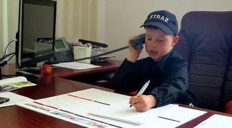 5-letni Bartek dowodzi piotrkowskimi strażakami