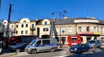 Alarm pożarowy przy Toruńskiej