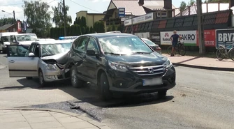 Wypadek na ul. Łódzkiej w Piotrkowie