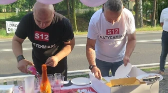 W Sulejowie "świętowali" z okazji pierwszych urodzin fotoradaru