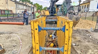 Ulica Pereca na Podzamczu w remoncie