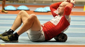 Mateusz Bernatek na ostatniej prostej przed mistrzostwami świata