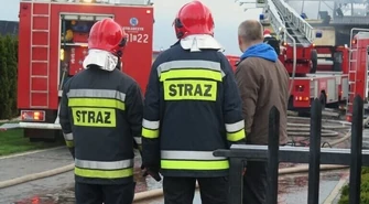 Pożar pustostanu w Kurnędzu