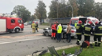 Wypadek na skrzyżowaniu al. 3 Maja/Al. Kopernika
