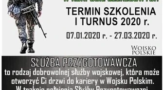 Trwa nabór do służby przygotowawczej w korpusie szeregowych