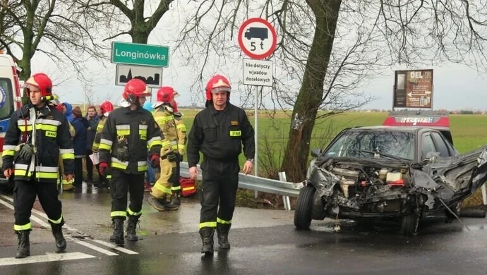 Wypadek na drodze krajowej nr 91 w Longinówce