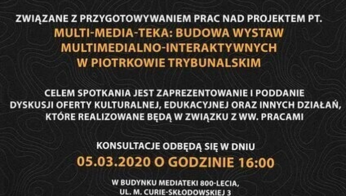 Konsultacje społeczne w mediatece