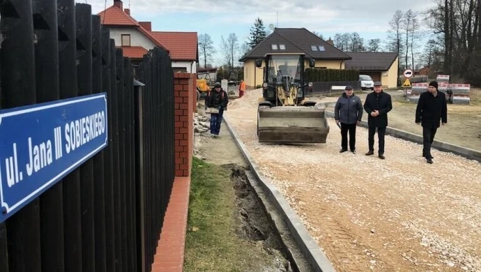 Budowa ul. Sobieskiego w Wolborzu