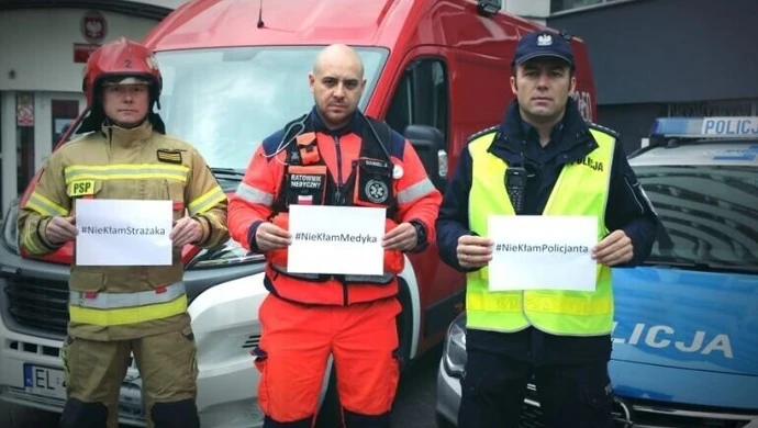 Nie okłamuj strażaka, policjanta, ratownika!