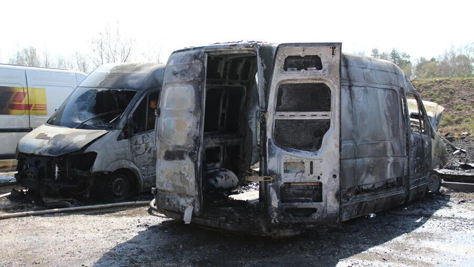 Pożar przy ul. Życzliwej w Piotrkowie