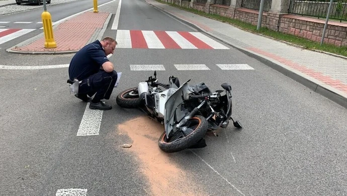 22-letni motocyklista zginął na drodze