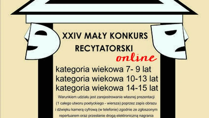 Mały Konkurs Recytatorski w tym roku w wersji online