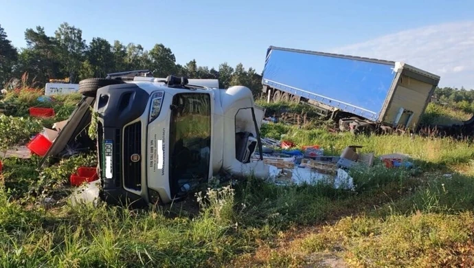 Groźny wypadek na DK nr 1