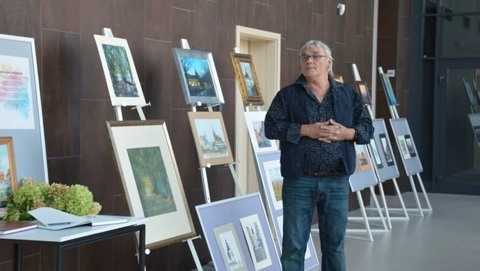 Wystawa malarstwa Grzegorza Woźnickiego w Mediatece