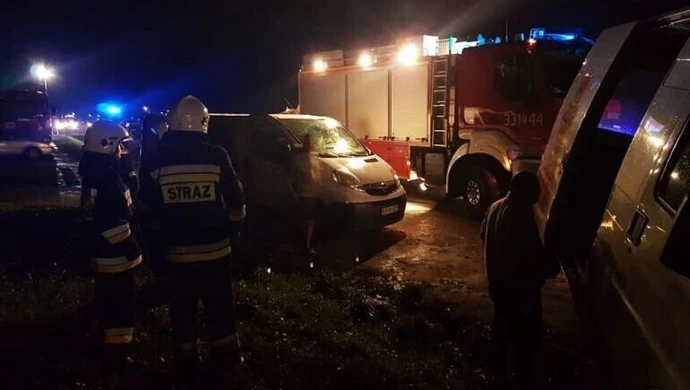 Kolizja na wysokości Korytniczanki. Wahadło na DK12