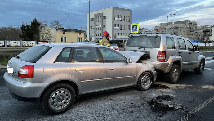 Kierowca audi nie wyhamował