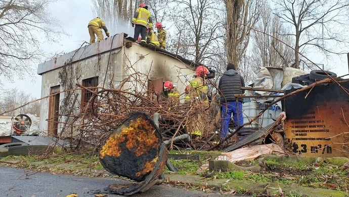 Pożar budynku przy ul. Roosevelta (galeria)