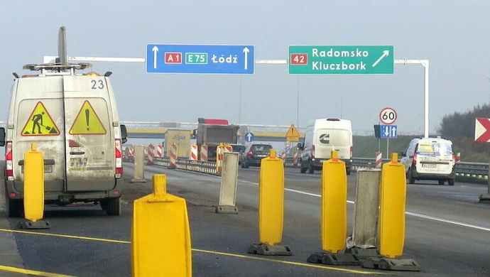 Budowana A1 z odcinkowym pomiarem prędkości