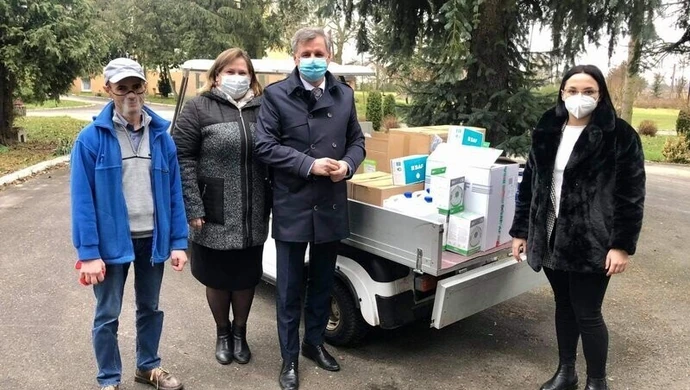 DPS w Łochyńsku otrzymał kolejną partię środków ochronnych