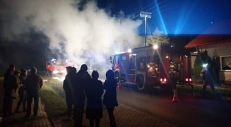 Pożar domu w Czarnocinie