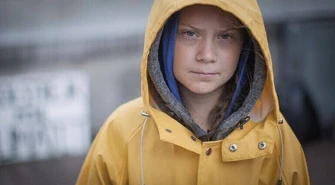 Greta Thunberg przyjechała do Kleszczowa, by nagrać film o Elektrowni Bełchatów