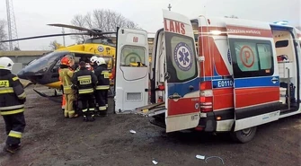 Potrącił brata wózkiem widłowym