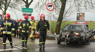 Wypadek na drodze krajowej nr 91 w Longinówce