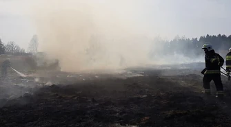 Pożary traw w gminie Gorzkowice. Codziennie