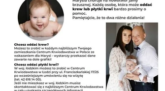 #WolbórzRatujeŻycie. Zbiórka krwi dla Marysi