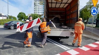 Ze starej Łódzkiej można już wjechać na rondo Solidarności