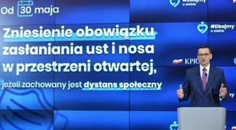 Premier: od 30 maja w przestrzeniach ogólnodostępnych noszenie maseczek nieobowiązkowe