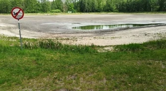 Ze stawu na Wygodzie została kałuża