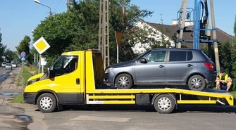 Kolizja przy ul. Roosevelta w Piotrkowie