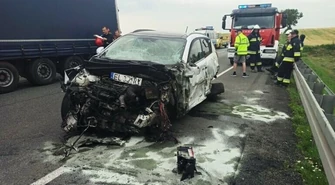 Cztery auta zderzyły się pod Srockiem