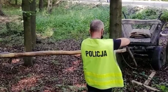 Zginął, jadąc wozem konnym