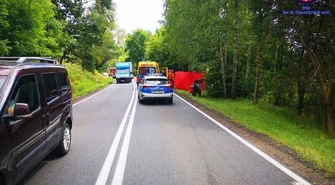 Dwa wypadki motocyklistów z Tomaszowa. Jeden nie żyje