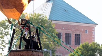 Balon nad Piotrkowem (ZDJĘCIA)