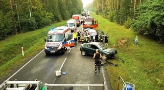 Kierowca "złapał pobocze". Wypadek między Włodzimierzowem a Łęcznem