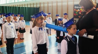 Pasowanie uczniów szkoły w Gomulinie