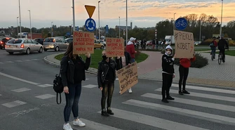 Nie ustają protesty. Tym razem zablokowano rondo Sulejowskie (GALERIA)