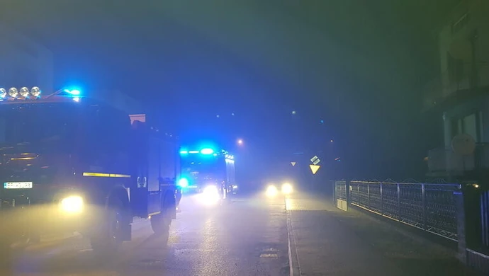 Pożar sadzy w Gorzkowicach