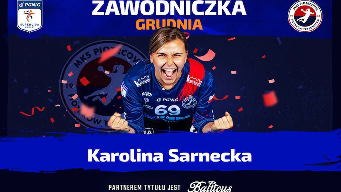 Karolina Sarnecka zawodniczką grudnia