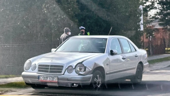 Potrącenie rowerzysty na Wojska Polskiego