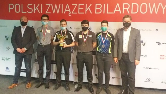Bilardziści z Rękoraja zdobyli 5 medali Mistrzostw Polski